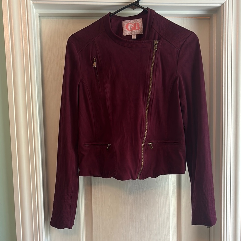 Gianni Bini Deep Red Bomber Jacket